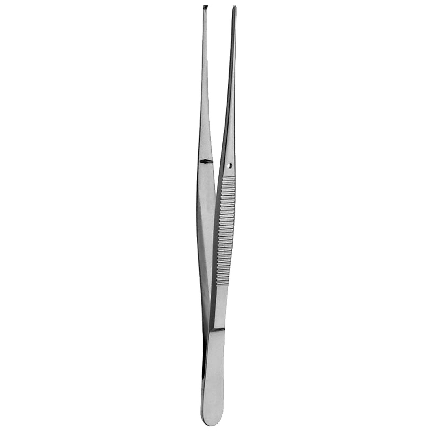 Semken Thumb Forceps, Dressing Forceps, Serrated, Curved, 5" (12.7 Cm)
